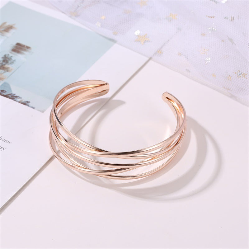 Wholesale Open Metal Cross Alloy Bracelet